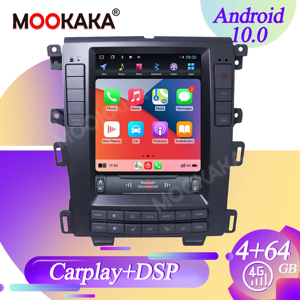 

128G Tesla Screen Multimedia Stereo Android Player For FORD EDGE 2008 2009 2010 2011 2012 2013 2012 2013 2014 Receiver Head Unit