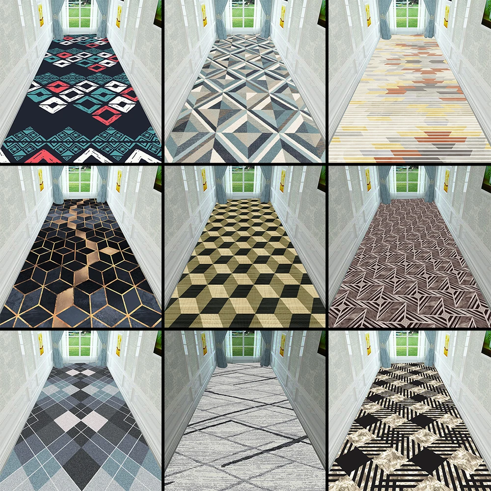 Ковер в клетку скандинавском стиле фланелевый прикроватный напольный коврик