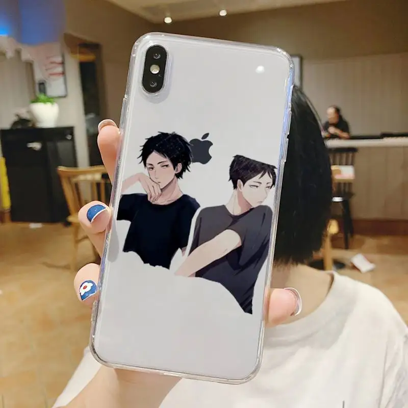 

Haikyuu Hinata Anime Phone Case Transparent soft For iphone 5 6 7 8 11 12 s c se plus mini x xs xr pro max shell