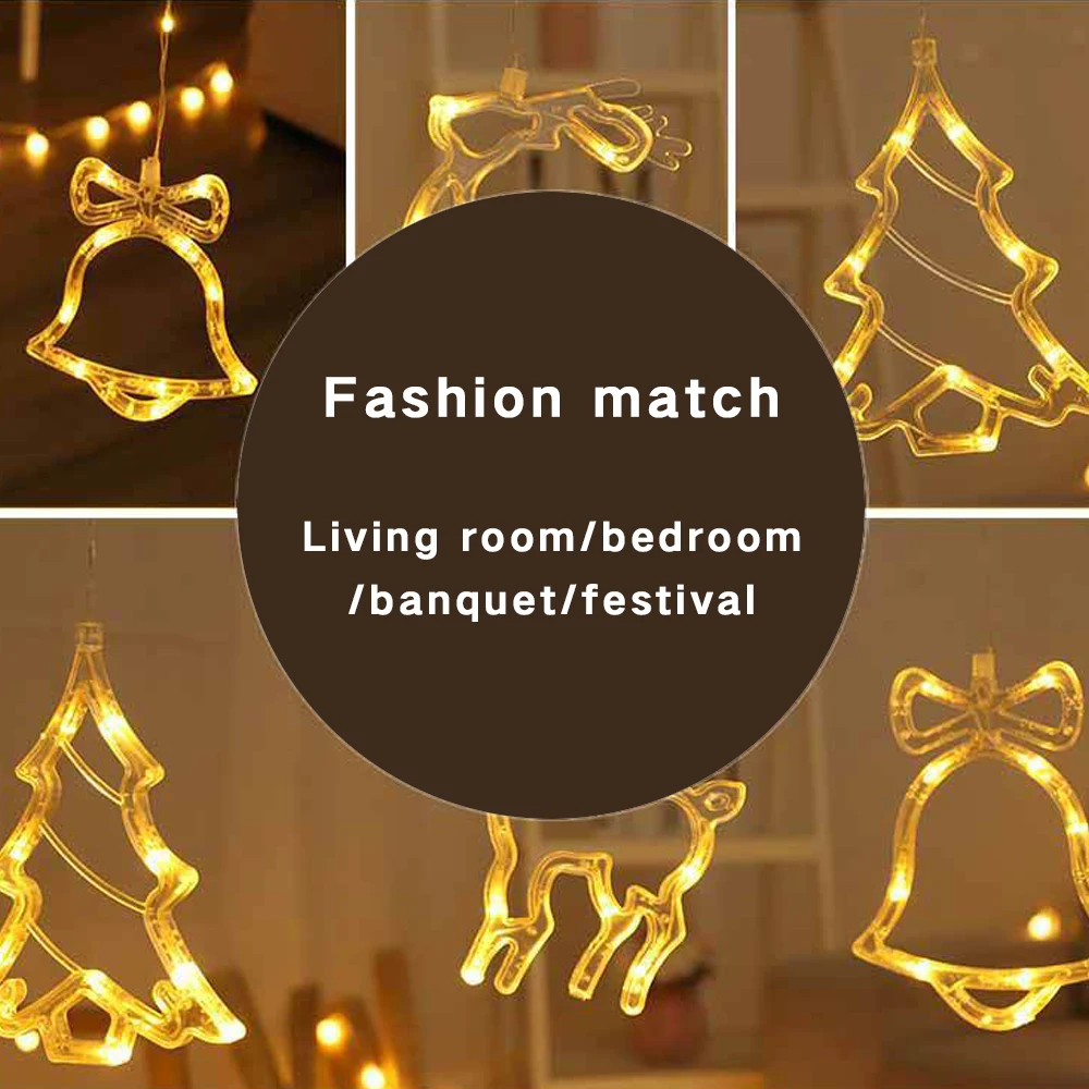 

Christmas LED Moon Star Lamp LED Outdoor Christmas Curtain Lights Curtain Wedding Lights New Year Garland Lights