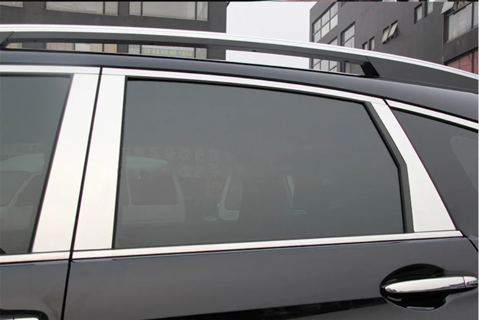 Для CRV CR V 2007 2008 2009 2010 2011 отделка окон из нержавеющей стали центральные колонны B + C