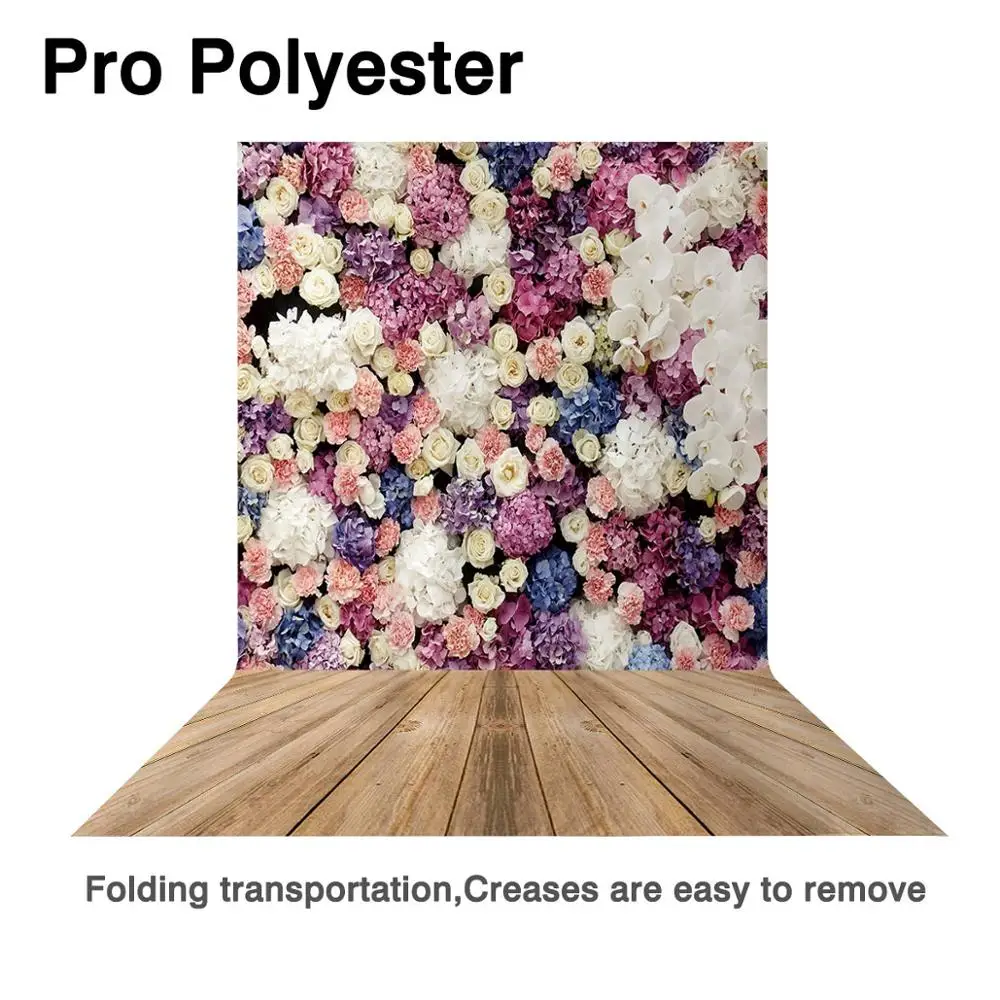 Студийный фон для фотосъемки Allenjoy с изображением цветов стены свадьбы детей