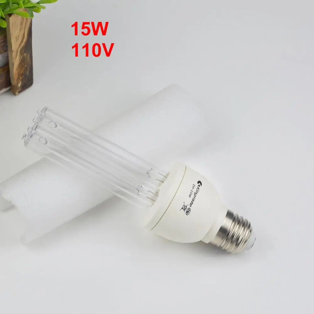 15W 110V Bulb only Не светодиодный бактерицидный кухня Светильник E27 15 Вт 25 Вт Светодиодный УФ озоновая лампа для дезинфекции Deodor kill Mite спальня шкаф освещение - Цвет: 15W 110V Bulb only