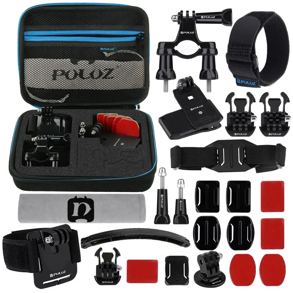 

PULUZ for Go Pro Accessories 24 in 1 GoPro Accessories Combo Kit with EVA Case stocker for GoPro HERO5 HERO4 Session HERO 5 4 3+