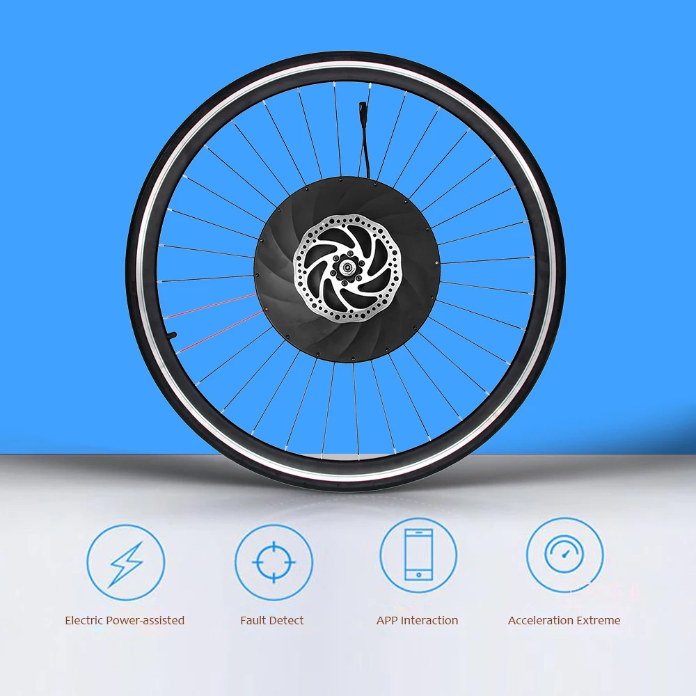 26 &quot* 1 95&quot электровелосипед переднее колесо Электрический велосипед дисковый