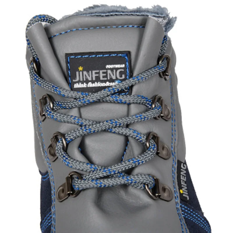 Защитная обувь зимняя для страховки труда высокая рабочая из хлопка утепленная