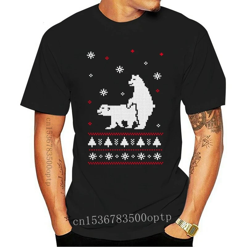 

New 2021est 2021 Men's Fashion Merry Christmas Bastards Humping Reindeer Funny Ugly Christmas T-Shirt Gift Funny Cotton Tee