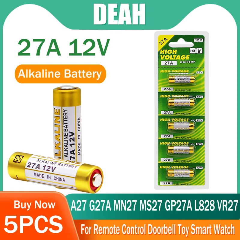 Щелочная батарея 12 В A27 27A G27A MN27 MS27 GP27A L828 V27GA ALK27A A27BP K27A VR27 для игрушечной