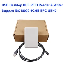 NJZQ 900MHZ UHF Reader USB Plug and Play Rfid Desktop Writer for Access Control System Free Sample Card and SDK