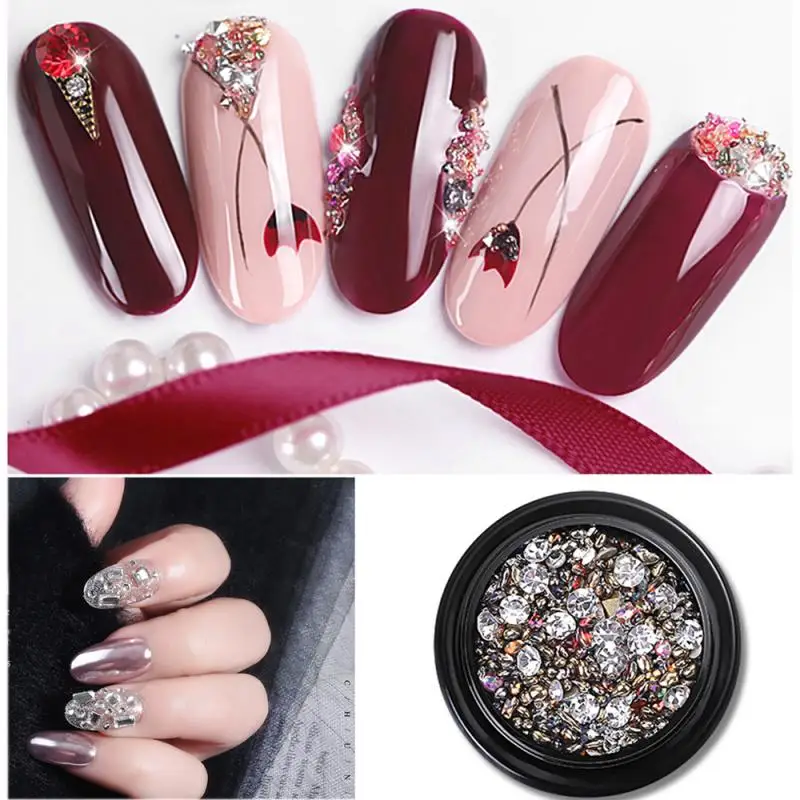 Украшения для ногтей Стразы и декор искусство ювелирные изделия Роскошная микро