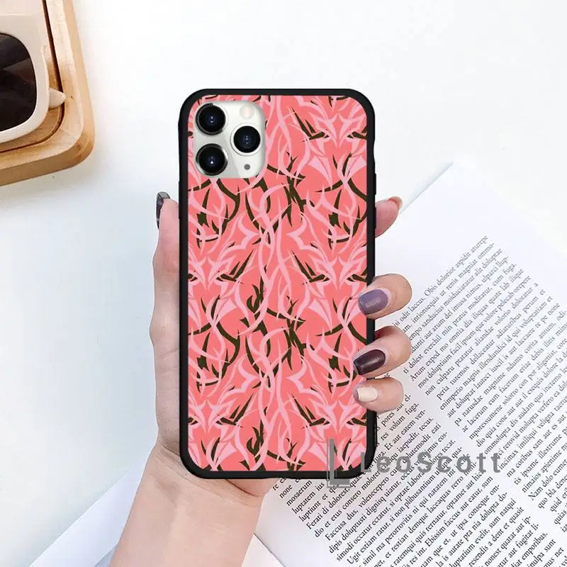 

Camo Pink Art Red Phone Cases for iPhone 11 12 mini pro XS MAX 8 7 6 6S Plus X 5S SE 2020 XR