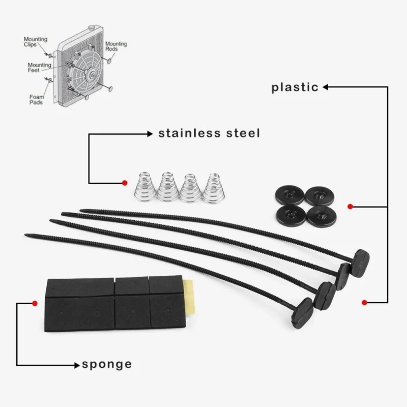 1 комплект универсальный для крепления вентилятора автомобиля электрический