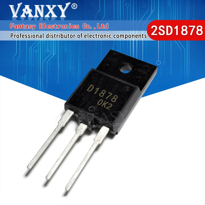 5pcs 2SD1878 TO 3PF D1878 3P|Интегральные схемы| |