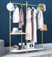 nordic floor coat rack multifunctional luxury marble bedroom hanger household clothes rack clothing rack