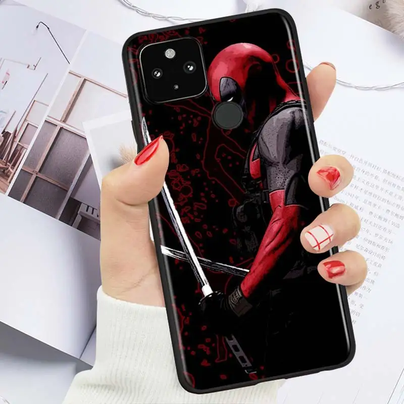 

Cool Marvel Deadpool Shockproof Cover for Google Pixel 5 4 4A XL 5G Black Phone Case Shell Soft TPU Fundas Coque Capa