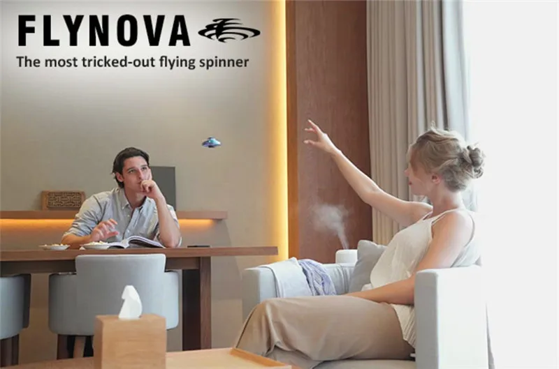 Flynova UFO Fingertip гироскоп Летающий Спиннер автоматический Летающий гироскоп спортивный мини Гироскоп светодиодный Индукционная декомпрессионная игрушка