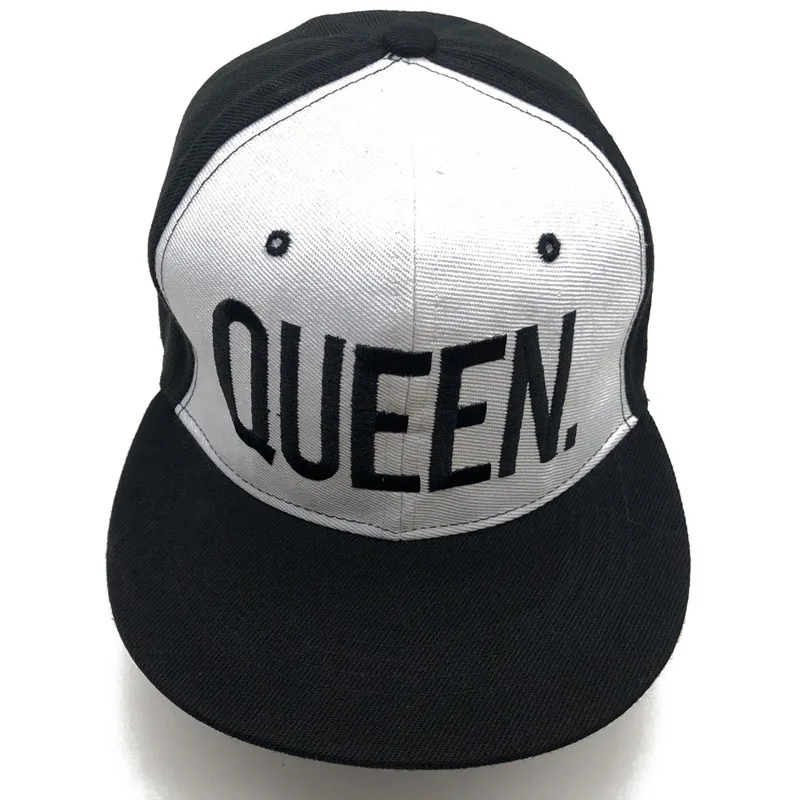 2-BlackWhite-Queen 1 шт. KING QUEEN бейсболки с вышивкой Lover для мужчин женщин бейсболка чёрная хип хоп кепки Snapback шапки, вводная Мужская кепка - Цвет: 2-BlackWhite-Queen