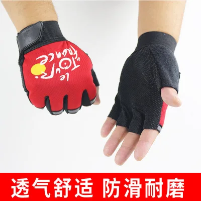 Half finger leather gloves tactical army fan hoe outdoor men and women eat chicken riding pirate imitation | Аксессуары для одежды