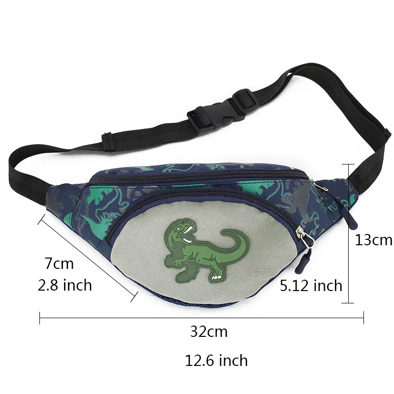 

Cute Kids Waist Bag Girl Boy Fashion Fanny Pack Anime Dinosaur Chest Bag Children Belt Bag Money Pouch Baby Zipper Wasit Pack