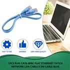 2021 Новый 50 см RJ45 CAT6 8P8C плоский Ethernet-Патч Сетевой Lan-кабель различной длины 0,5 м кабель синие инструменты