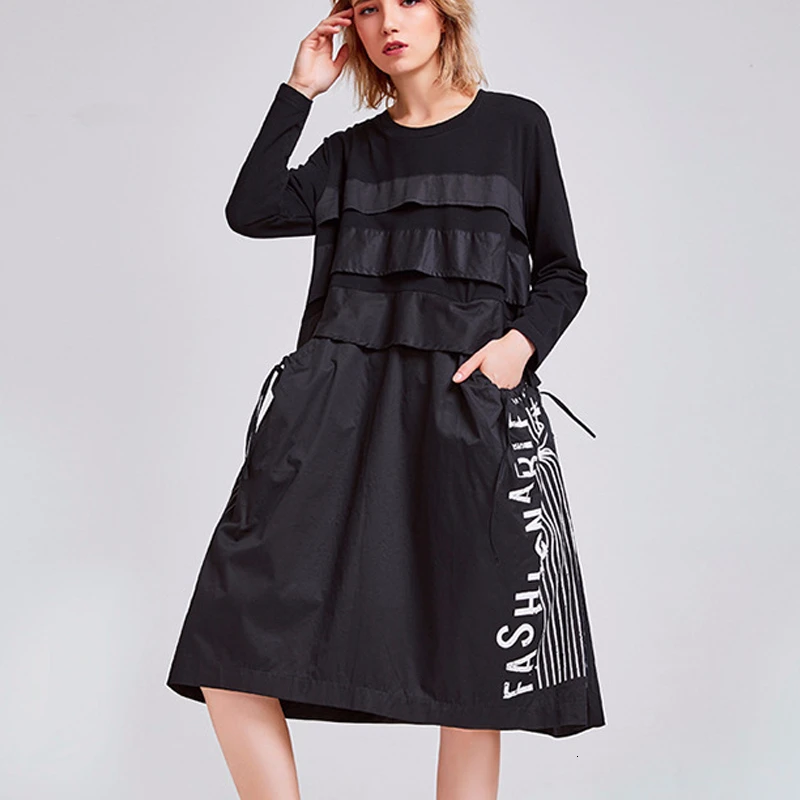 Max LuLu/ осеннее корейское модное Стильное Дамское Платье в стиле пэчворк Женская винтажная одежда с принтом Роскошные вечерние платья больших размеров