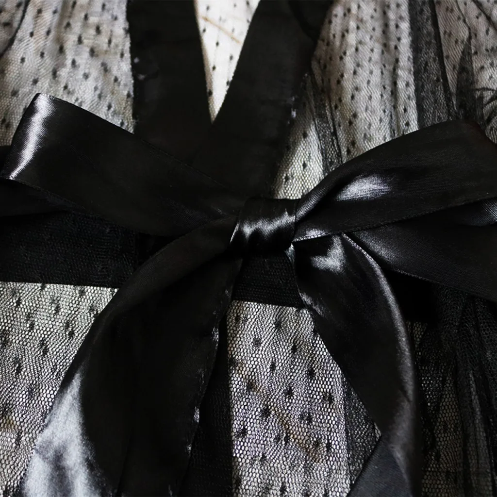 Женское Эротическое белье в сетку большого размера банный халат с длинными