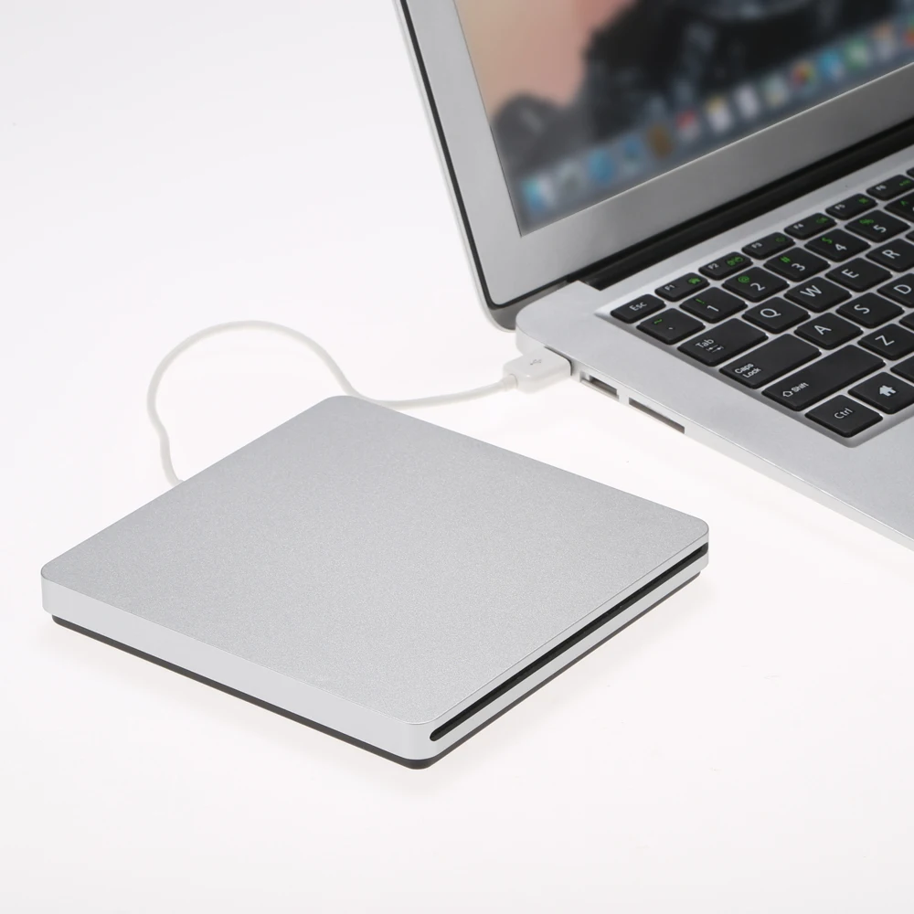 USB 2 0 портативный ультра тонкий внешний слот-в CD DVD ROM проигрыватель Драйв писатель