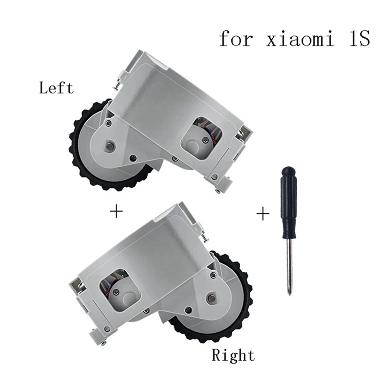 

1 Set Robot Vacuum Cleaner Accessories Left and Right Wheels Parts & 1 Set Robot Vacuum Cleaner Replacement Parts