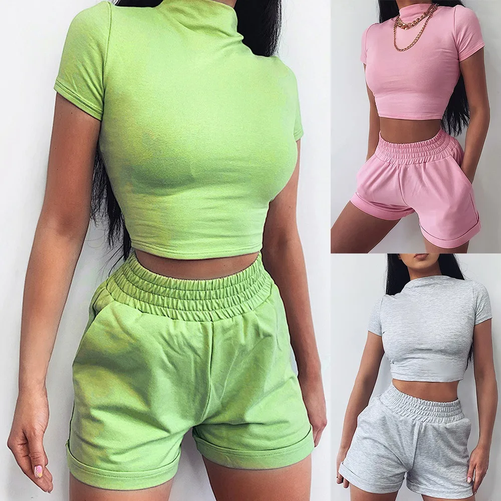 

Летний облегающий пиджак, костюм из двух предметов, Женский высококачественный модный костюм с открытым пупком и талией для женщин