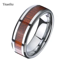 classic wood tungsten ring mens alliances wedding band couple rings male fashion jewelry anniversary