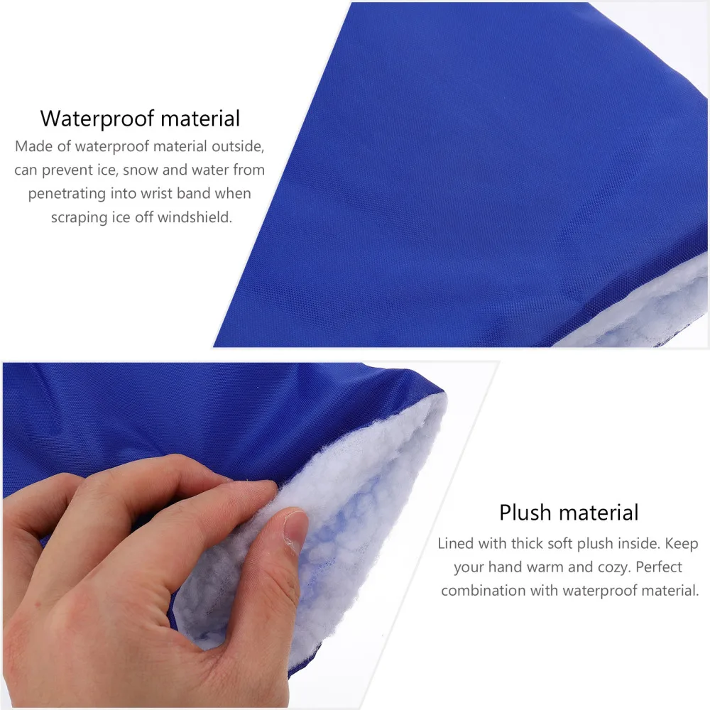 

2Pcs Durable Car Mitten Snow Shovels Glove Style Scraper Snow Removal Shovels