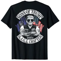 sons of trump maga chapter 2024 on back t shirt oversized t shirt