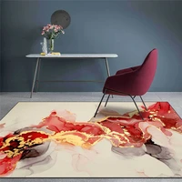 modern new chinese rug abstract ink gilt black and red color carpet living room bedroom bed blanket kitchen floor mat