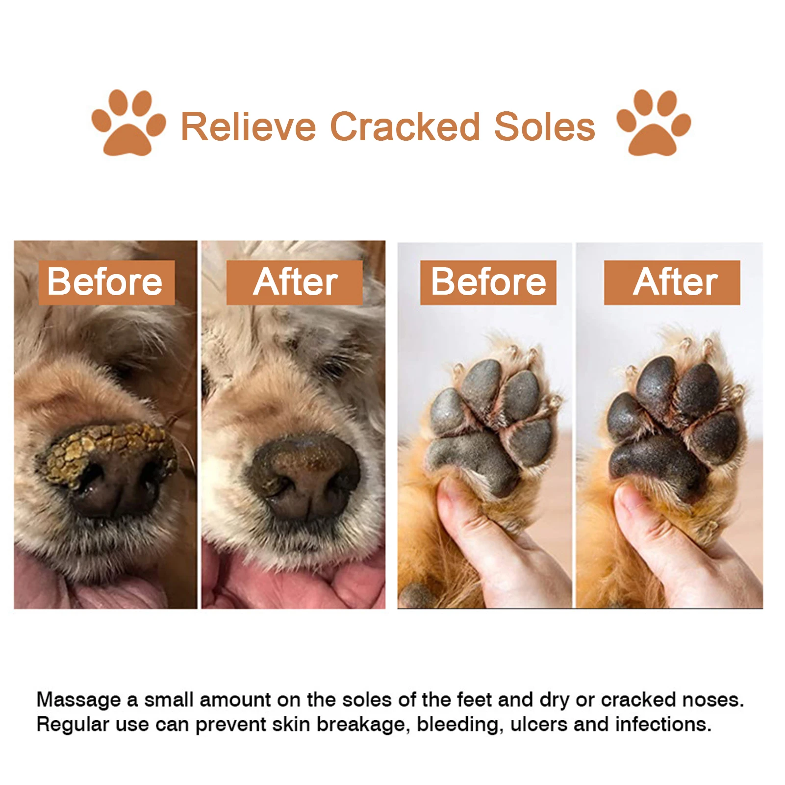

100% Natural! Paws Balm Pet Paws Cracked Care Protection Wax Pet Paws Moisture Care Cream 60G Cat Grooming Supplies Pet Products