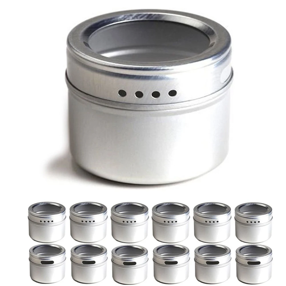 Нержавеющая сталь с магнитным дном для специй банки набор контейнеров