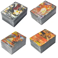pokemon french version card featuring 100 gx 80ex 60 tag team 50 vmax 20 mega game battle card toys for children collection gift