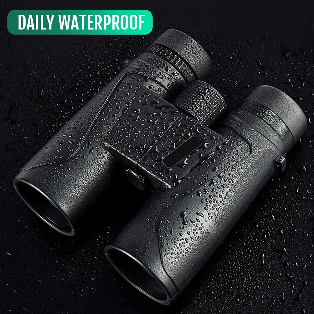 

12×42 Binoculars Waterproof Telescope BAK4 High Magnification Definition Resolution Traveling Bird Watching Concert Ball Games