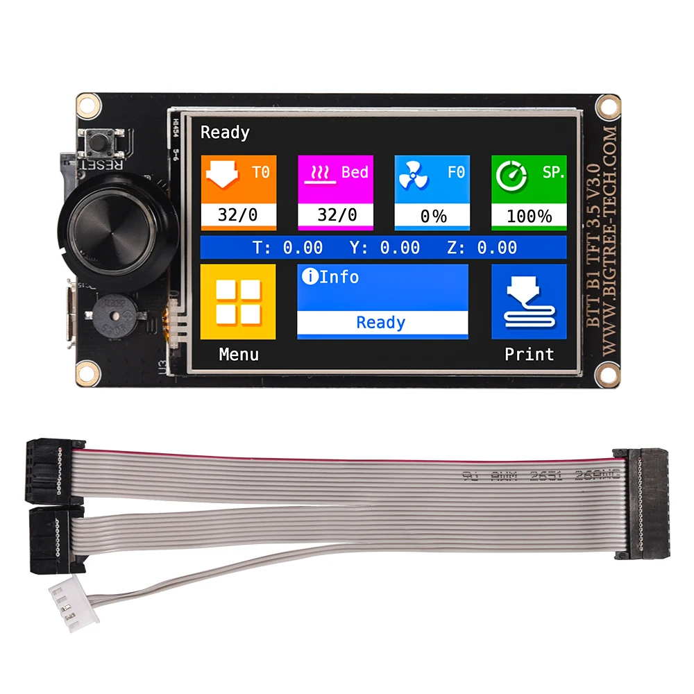 Смарт контроллер BIQU B1 TFT35 V3.0 с сенсорным экраном 3 5 дюйма Wifi 12864 ЖК дисплей VS MKS для