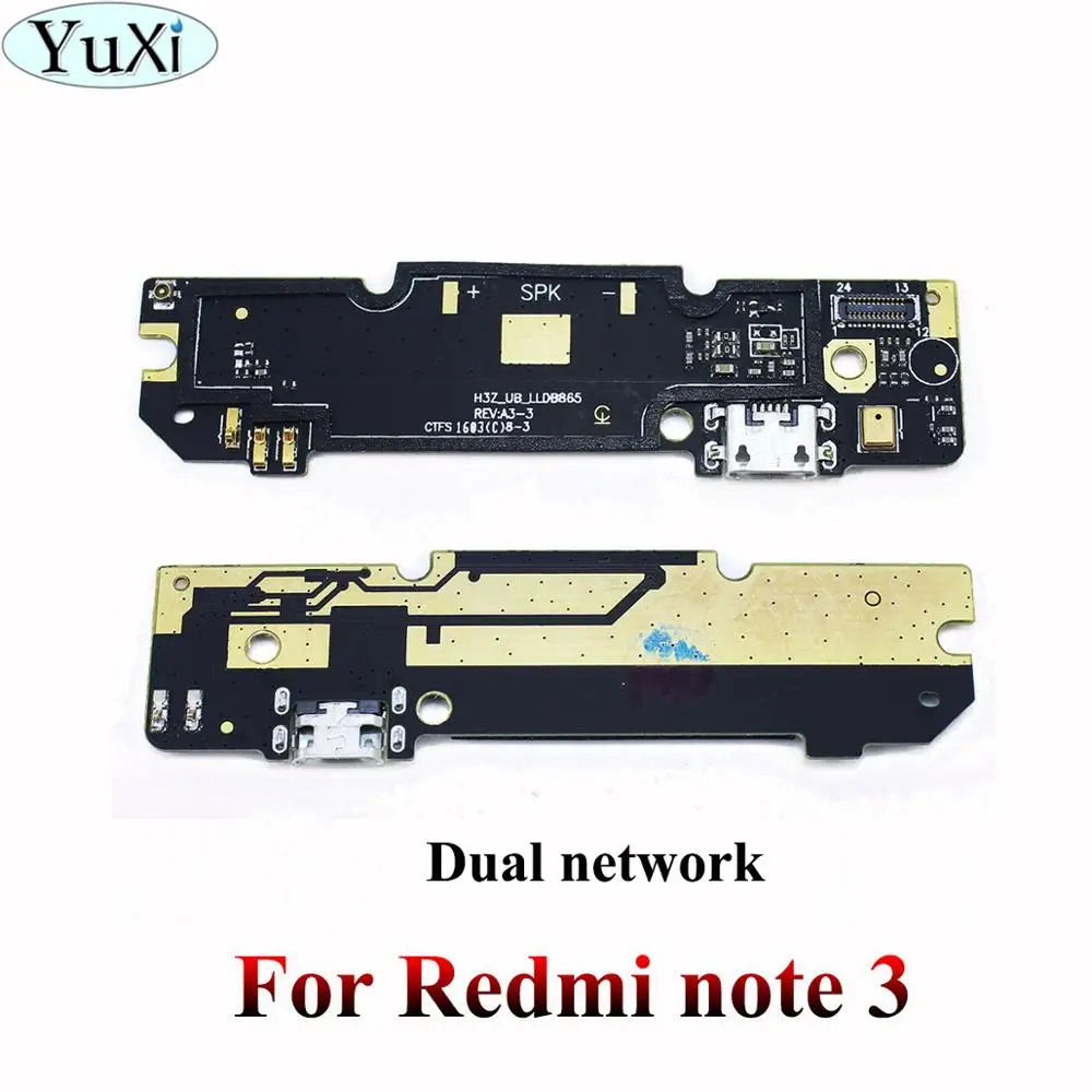 YuXi usb зарядка Нижняя плата гибкий кабель соединительные детали для Xiaomi Redmi Note 3/4/Note 3/4 Pro/4A/5A/4X/2A/3 S микрофонный модуль