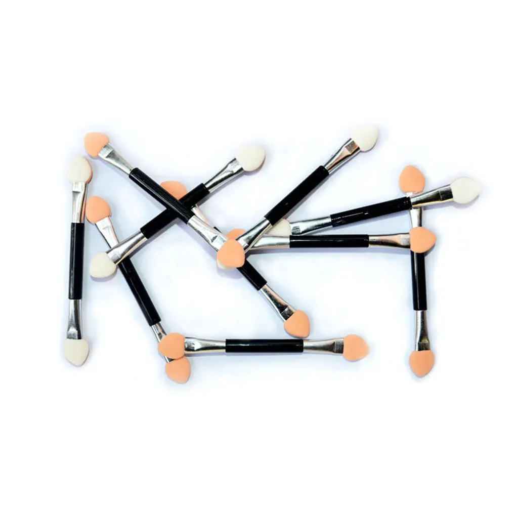 10 шт. палочка для теней спонж двухсторонний макияж принадлежности аппликатор