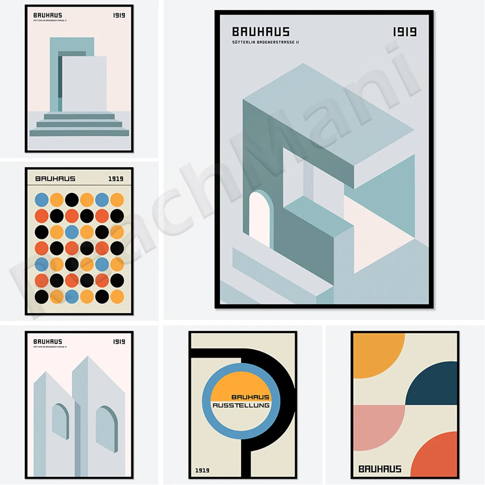 

Bauhaus Architecture Art Print | Bauhaus Ausstellung , Bauhaus Print, Bauhaus Poster, Geometric Print,Exhibition Poster