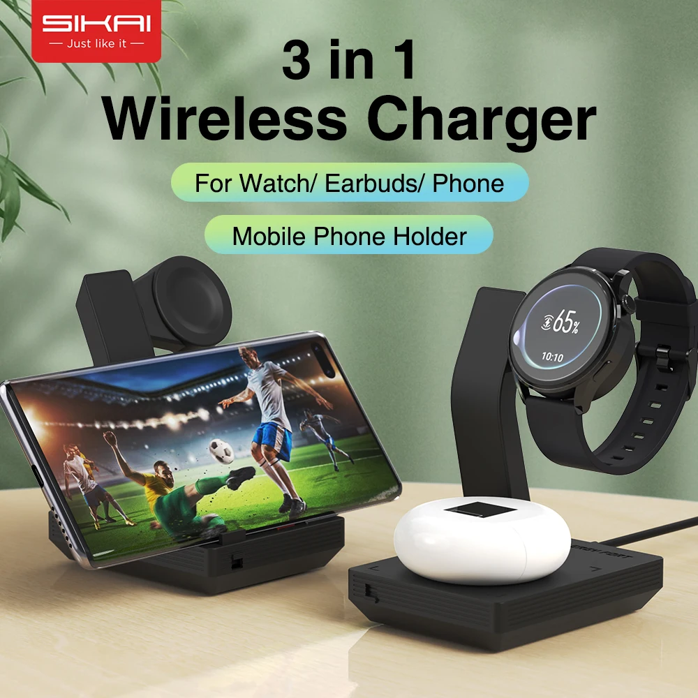 

3 в 1 15 Вт Беспроводное зарядное устройство для телефона Huawei GT3/GT3 Pro/Watch 3Pro/GT2 Pro/GT2 2e зарядное устройство для часов Honor Magic 2/GS Pro