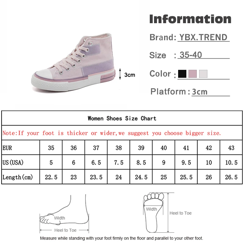 

Women Sneakers Shoes Casual Canvas Ladies Flats Patchwork High Top Female Fashion Shoe Platform Students Shoe Autumn Spring New
