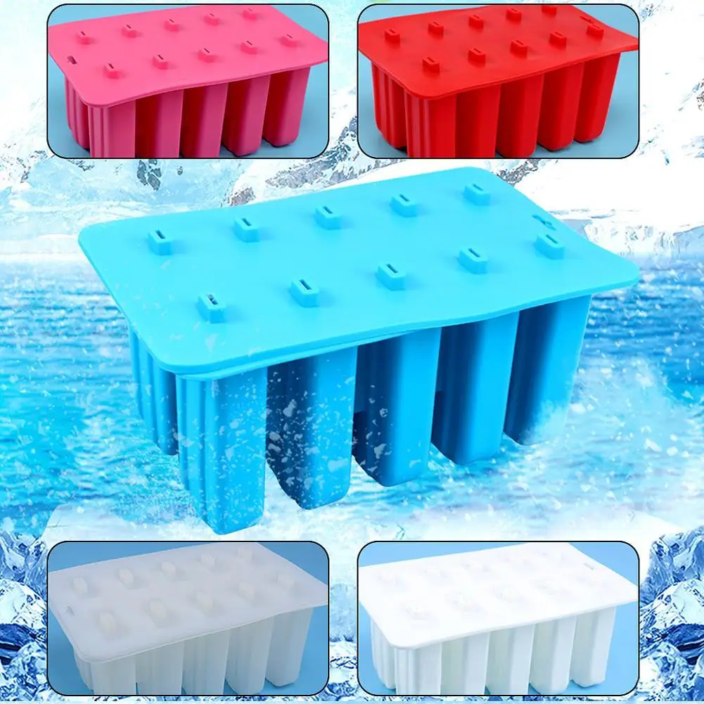

4 Or 10 Popsicles Cavity Popsicle Silicone Molds Food Grade Homemade Kitchen Silicone Popsicle Mold Frozen Ice Cream Maker