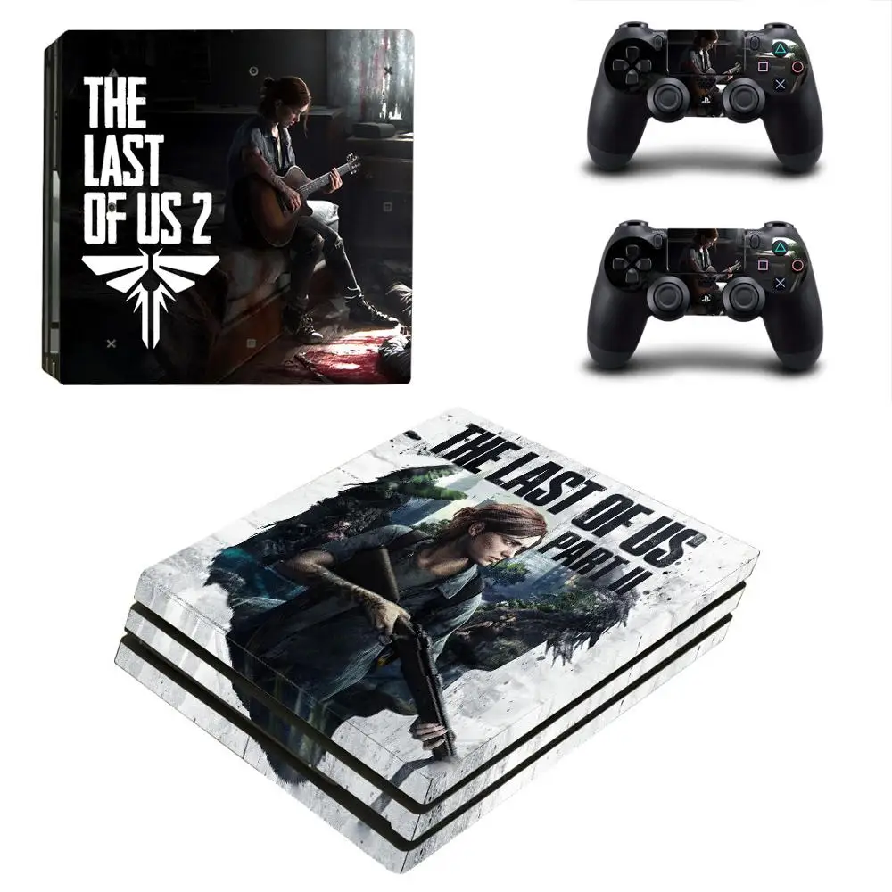 Виниловая наклейка на кожу для консоли Sony Playstation 4 и 2 контроллеров PS4 Pro последняя