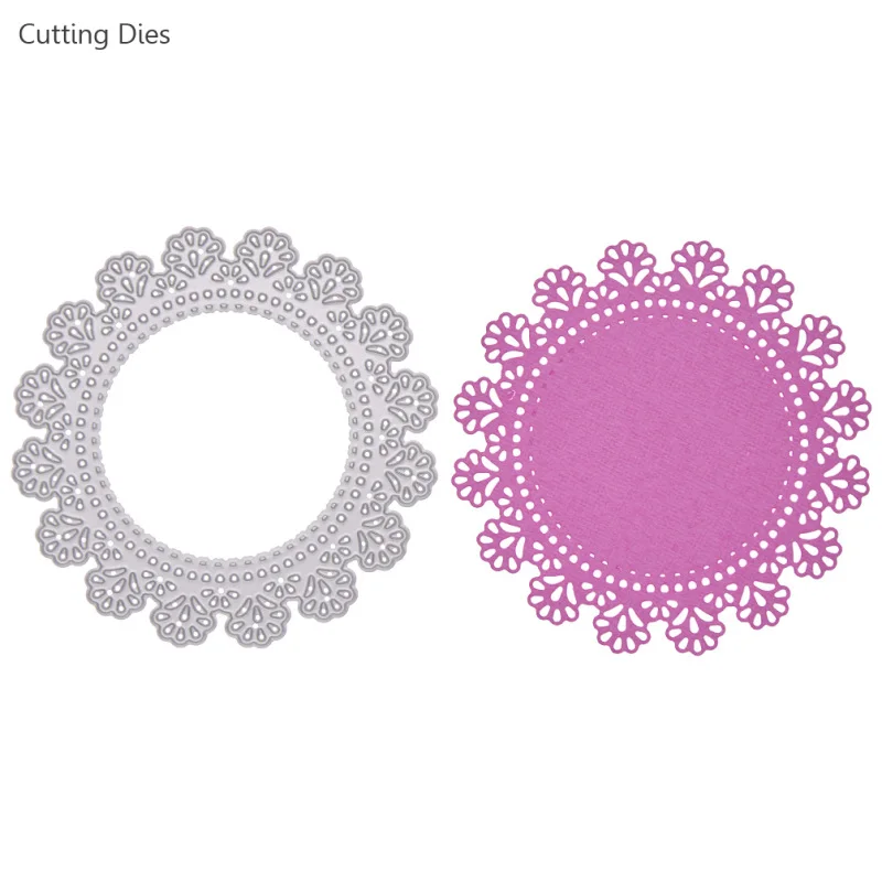 2019 металлические трафареты с круглыми цветами для скрапбукинга изготовления