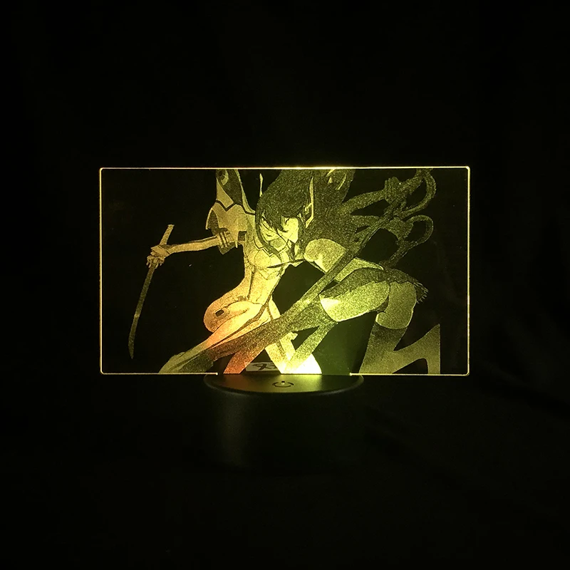

Two Tone Led Light Two Tone 3D Lamp Touch Sensor Two Tone Lamp KILL La KILL Japanese Anime Manga for Kid Hot Selling Bedroom
