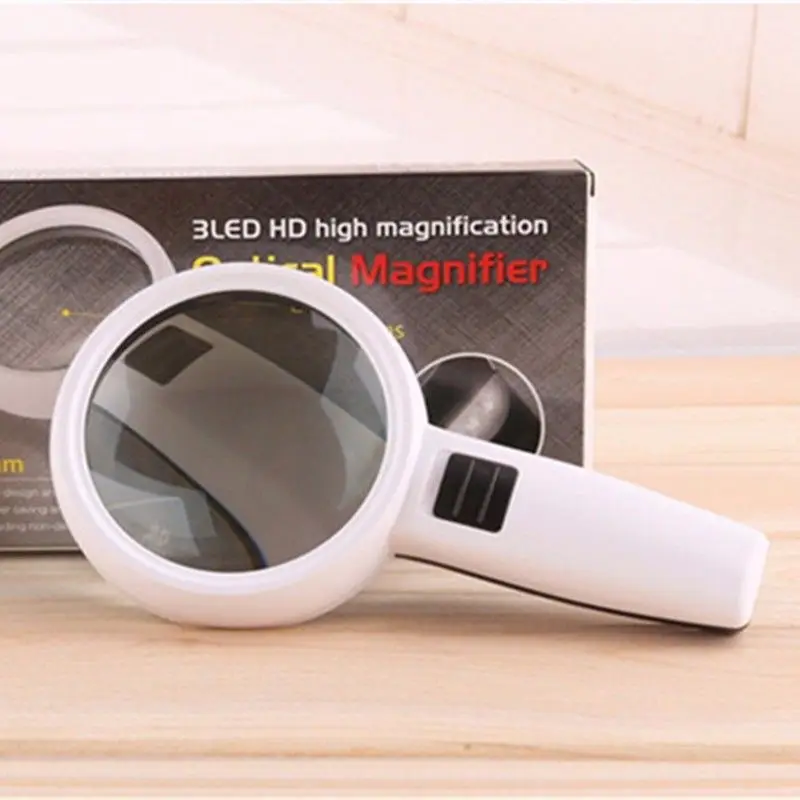 Ручная Лупа 10X увеличительное стекло для чтения лупа ювелирных изделий с