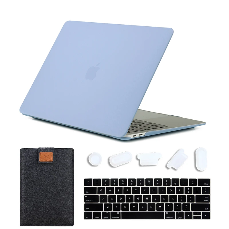 Matte New Blue MTT матовый чехол для ноутбука Macbook Pro 13 15 дюймов Жесткий Чехол для mac book Air Pro retina 11 12 13 15 Сенсорная панель сумка для ноутбука - Цвет: Matte New Blue