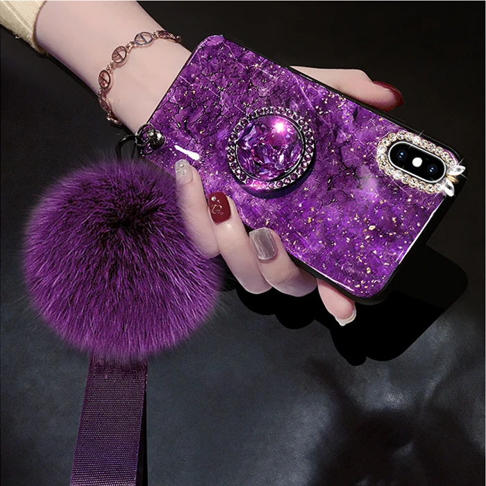 Прочный армированный чехол для телефона модные миловидные Глянцевая Подставка